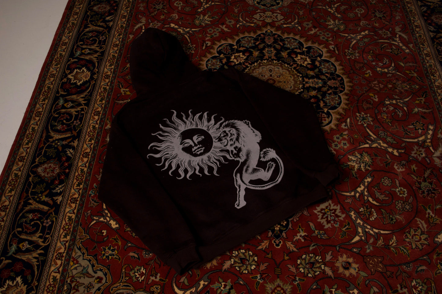 'SHIR KHORSHID' HEAVYWEIGHT HOODIE IN BLACK