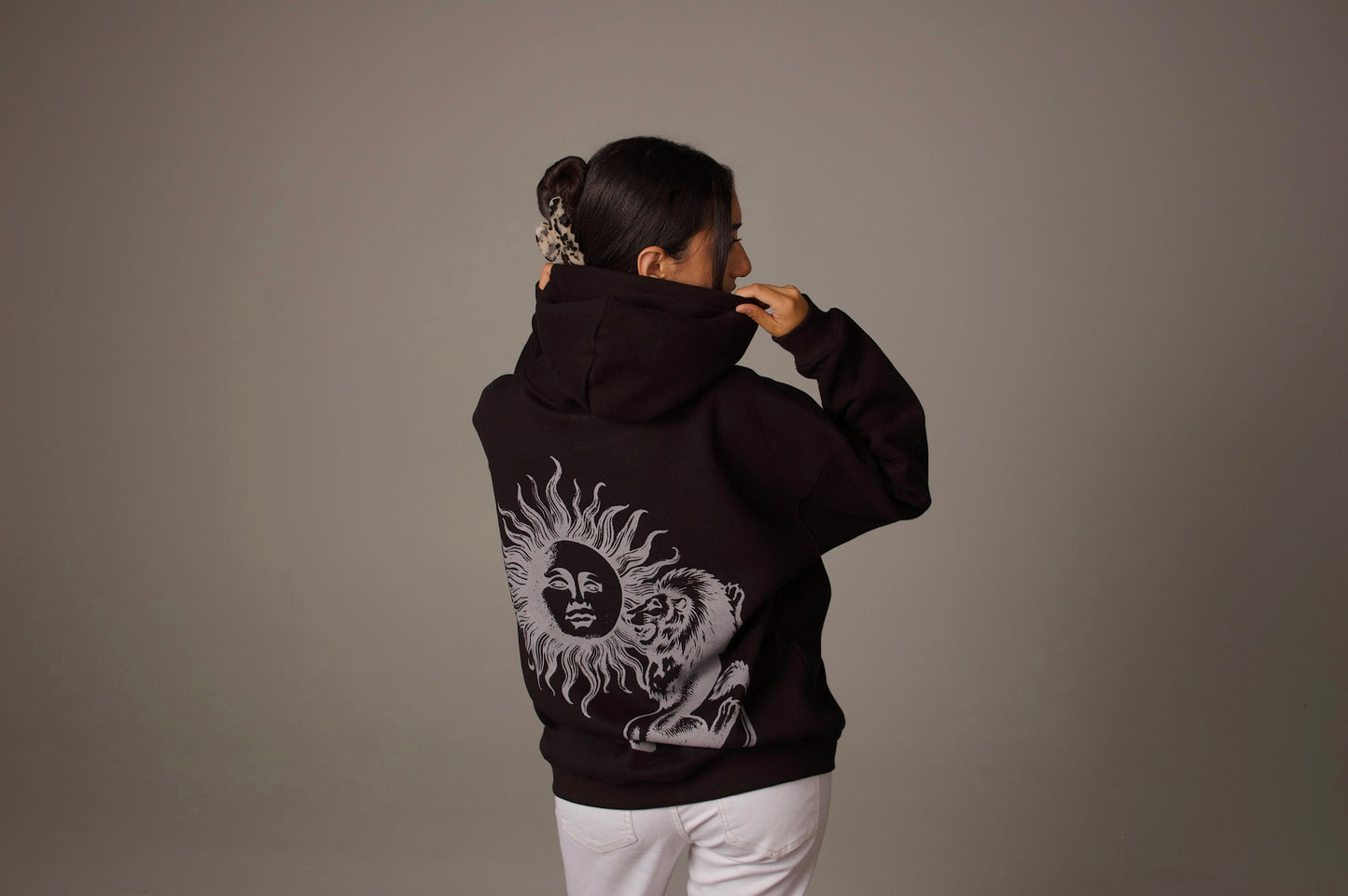 'SHIR KHORSHID' HEAVYWEIGHT HOODIE IN BLACK