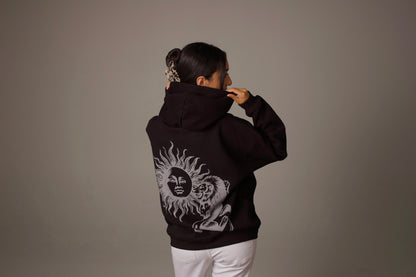 'SHIR KHORSHID' HEAVYWEIGHT HOODIE IN BLACK