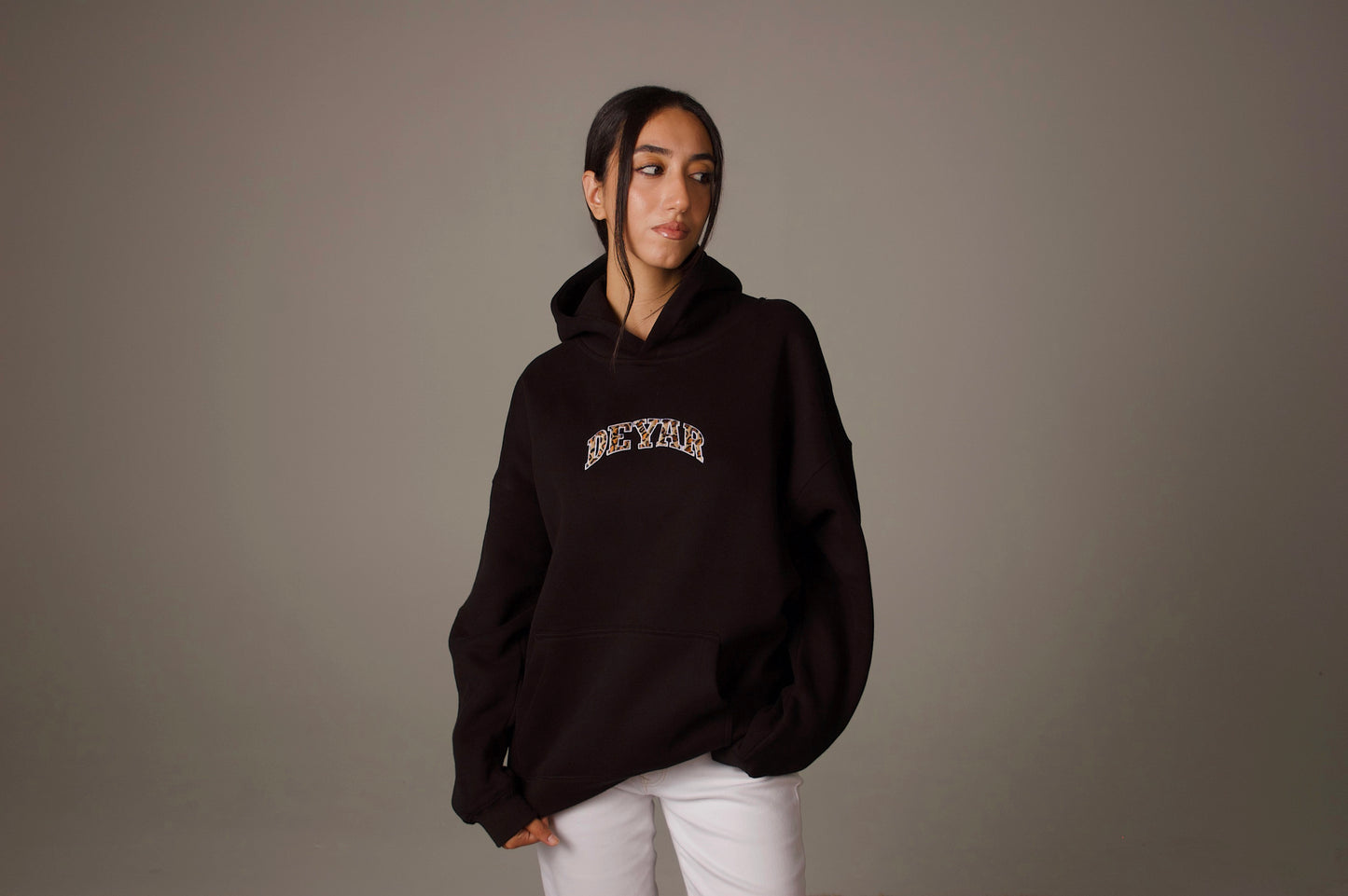 'SHIR KHORSHID' HEAVYWEIGHT HOODIE IN BLACK