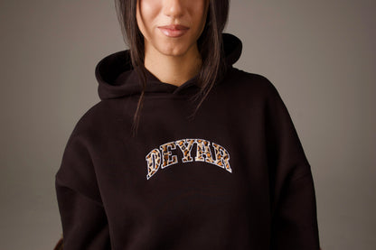 'SHIR KHORSHID' HEAVYWEIGHT HOODIE IN BLACK